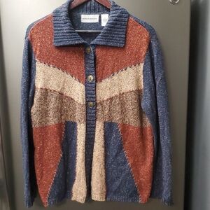Alfred Dunner Multicolor Knit Sweater